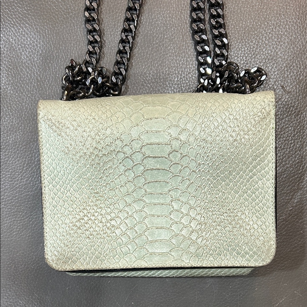 Vera Pelle Chain Strap Women Purse, made in Italy - Picture 5 of 5